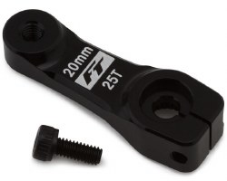 Associated Factory Team Aluminum 20mm Servo Horn (Black) (-2mm Offset)