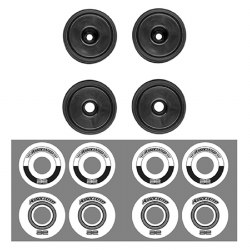 Associated RC10F6 Classic Wheel Set, Black