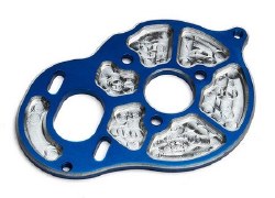 Aluminum Factory Team Milled Motor Plate (Blue)