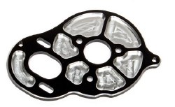 Aluminum Factory Team "3 Gear" Motor Plate (Black)