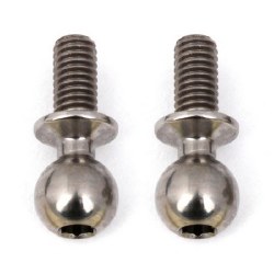 6mm Factory Team Heavy Duty Titanium Ball Stud Set (2)