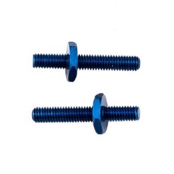 "RC10B6 FT ALUM BATTERY STRAP SHOULDER SCREW, BLUE"