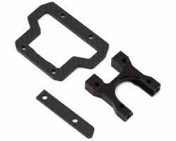 "RC10B74.2 Center Bulkhead and Brace Set, Decoupled Slipper"