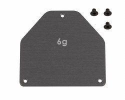 "RC10B7 FT Aluminum Servo Weight Plate, 6g"