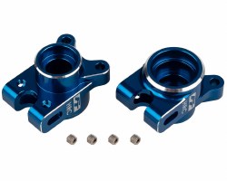 "RC10B7 FT Rear Hub Set, HRC, blue"