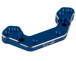 "RC10B7 FT Ballstud Mount, +2mm, blue aluminum"