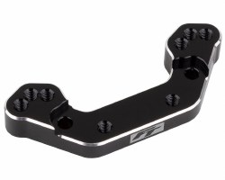 "RC10B7 FT Ballstud Mount, +2mm, black aluminum"