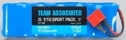 21150 NiMH 6C 7.2V 1100mAh 1/18 Sport Pack w/Deans