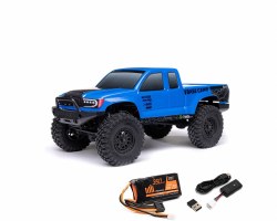 1/24 SCX24 Base Camp 4X4 RTR Brushed Rock Crawler (Battery & Charger Included), Blue