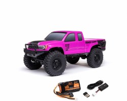 1/24 SCX24 Base Camp 4x4 Rock Crawler Brushed RTR - Pink