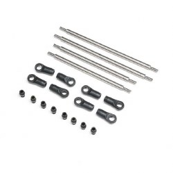 "Axial Rear Upper/Lower 4WS Links Set, Titanium: AXP8"