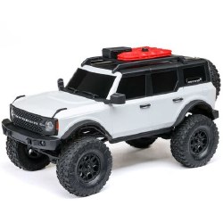 1/24 SCX24 Ford Bronco 4X4 RTR Brushed Rock Crawler (Battery & Charger Included), White