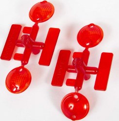 Tail Light Lens Red 2pc:UMG 6x6