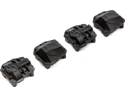 AR45P AR45 Differential Covers, Black: SCX10 III