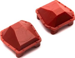 SCX6: AR90 Diff Cover Axle Housing Red (2)