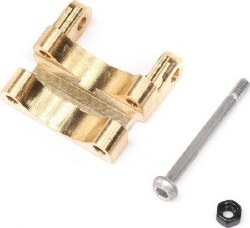 Rear Upper Link Mount, Brass 1.5g: SCX24