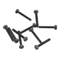 AXA016 Cap Head M2x12mm Black Oxide (10)