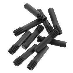 AXA176 Screw Shaft M3x2.5x13mm Black (10)