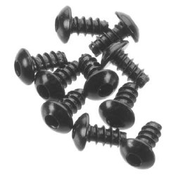 AXA433 Hex Socket Button Head M3x6mm Black (10)