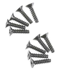 AXA896 Tapping Flat Head M3x12mm Black Oxide (10)