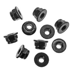 AXA1045 Nylon Locknut M4 Black (10)