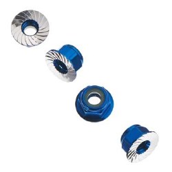 AXA1046 Wheel Nut M4 Serrated Blue (4)