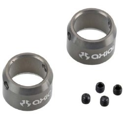 AX30501 Driveshaft Ring w/Setscrews Grey (2)
