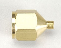 Compressor Adaptor with Hole, 1/4"