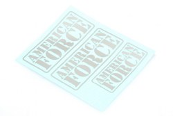 American Force Decal (Silver)