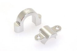 KAOS CNC Aluminum Steady Bearing Holder (Silver Anodized), fits DL-Series