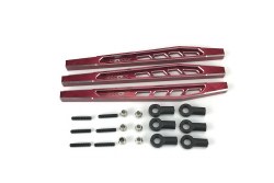 KAOS CNC Aluminum Rear Upper & Lower Suspension Links (117mm, Red) (3pcs) F450