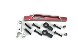 KAOS CNC Aluminum Front 4th Suspension Link Set (Upper Left, 69mm, Red/Silver) F450
