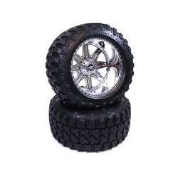 American Force Legend SS8 Plastic Wheels, w/ Fury Mountain M/T Tires, Pre-glued (2pcs)