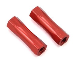 CRC Servo Plate Hex Standoffs (2) (Red)