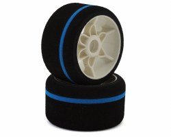 CRC "Blue Stripe" 1/12 Spec Front Tires (LightWeight) (2) (Blue)