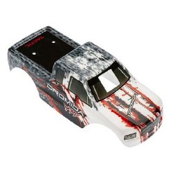 Body w/Decals Gray/Red Monster Truck FPV