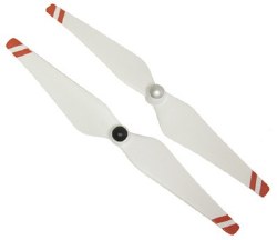 DJI 9 INCH SELF-TIGHTENING PROP SET (1 CCW, 1 CW) - RED STRIPS