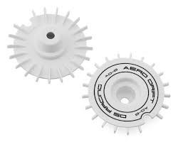 Flat Aero Drift Wheel Cover (White) (2) (Drift Element Wheel)