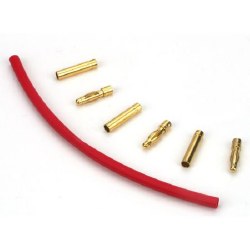 Gold Bullet Connector Set, 4mm (3)