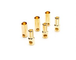 Gold Bullet Connector Set, 5.5mm (3)