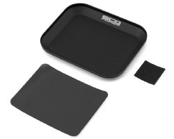 EcoPower Small Aluminum Magnetic Parts Tray/Screw Catcher (Black) (108X89X10mm)