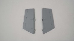 Ventral Fin Set: F-16 Falcon-Gray 80mm EDF-