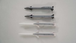 Under Wing Missiles: F-16 Falcon-Gray 80mm EDF-