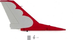 Vertical Stabilizer: F-16 Falcon Thunderbird 80mm EDF-