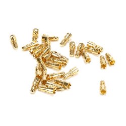 Gold Bullet Connector, Male, 3.5mm (30)