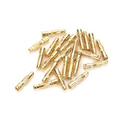 Gold Bullet Connector, Male, 4mm (30)