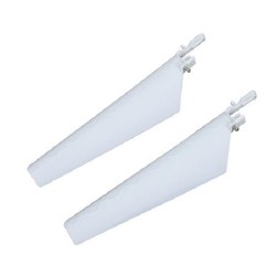 Lower Main Blade Set, White (1 pr): BMCX