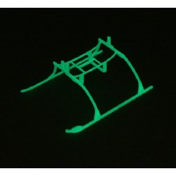 Landing Skid & Batt Mnt Set, Glow in the Dark:BMCX