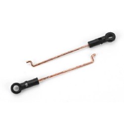 Servo Pushrod Set with/Ball Link (2): BMSR