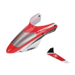 Complete Red Canopy with/Vertical Fin: BMSR